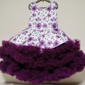 Pretty Purple sleeveless Frock